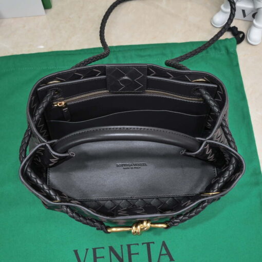 Replica Bottega Veneta BV 743568 Small Andiamo Black 6