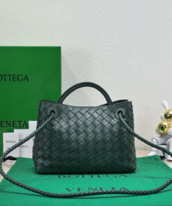 Replica Bottega Veneta BV 743568 Small Andiamo Dark Green 2