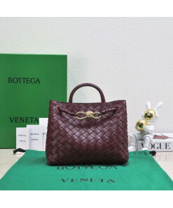 Replica Bottega Veneta BV 743568 Small Andiamo Wine Red