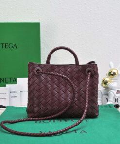 Replica Bottega Veneta BV 743568 Small Andiamo Wine Red 2