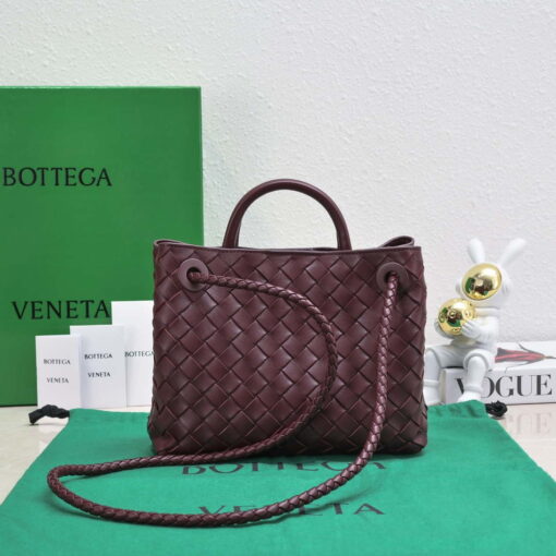 Replica Bottega Veneta BV 743568 Small Andiamo Wine Red 2