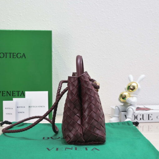 Replica Bottega Veneta BV 743568 Small Andiamo Wine Red 3