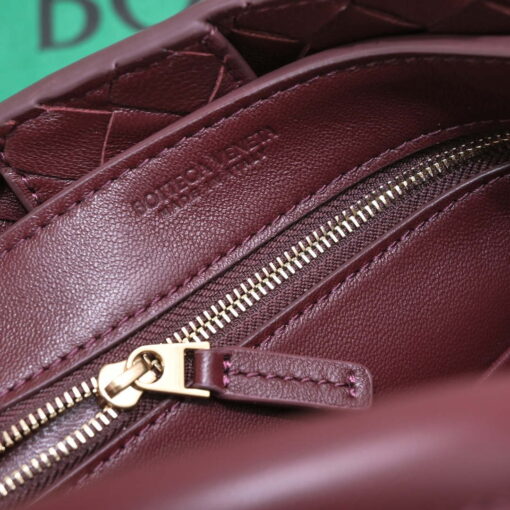 Replica Bottega Veneta BV 743568 Small Andiamo Wine Red 7