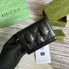 Replica Gucci 723784 GG Matelassé Zip-Around Wallet Black 10