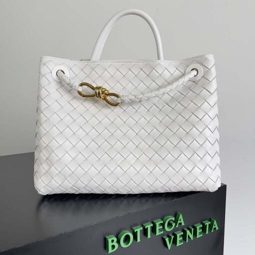 Replica Bottega Veneta BV 743572 Medium Andiamo White