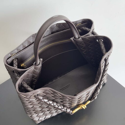 Replica Bottega Veneta BV 743572 Medium Andiamo Drak Brown 9