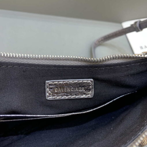 Replica Balenciaga 6940271VG9 Le Cagole Mini Multipouch in Silver Grey Arena lambskin 7