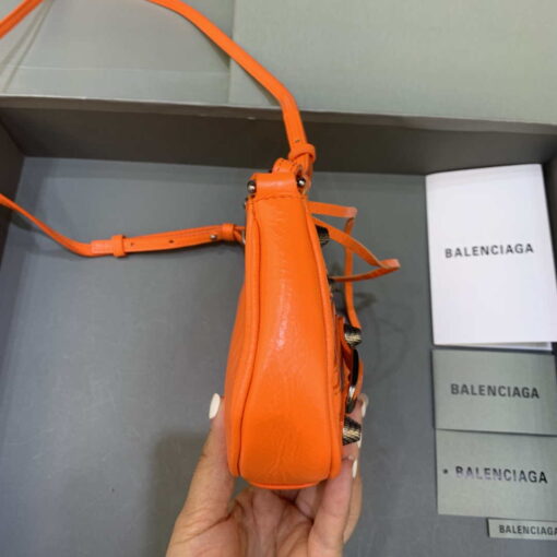 Replica Balenciaga 6940271VG9 Le Cagole Mini Multipouch in Orange Arena lambskin 3