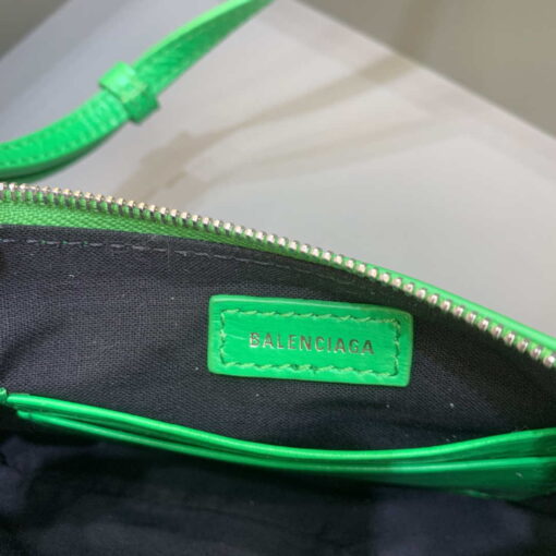 Replica Balenciaga 6940271VG9 Le Cagole Mini Multipouch in Green Arena lambskin 7