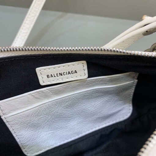 Replica Balenciaga 6940271VG9 Le Cagole Mini Multipouch in White Arena lambskin 7