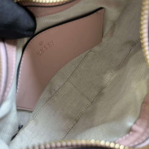 Replica Gucci 739736 GG Matelassé Mini Bag Pink 8