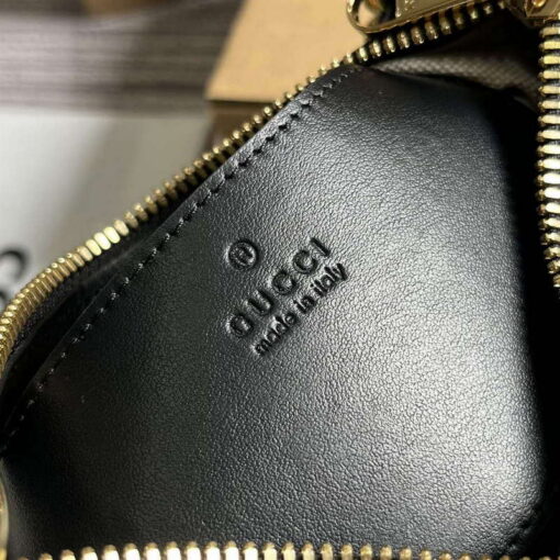 Replica Gucci 739736 GG Matelassé Mini Bag Black 8