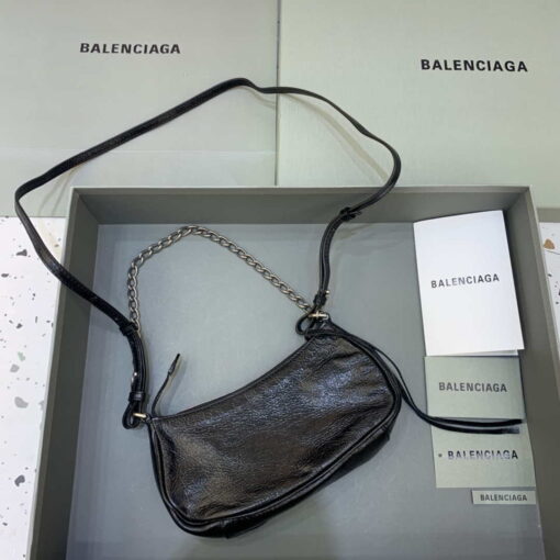 Replica Balenciaga 6940271VG9 Le Cagole Mini Multipouch in black Arena lambskin 2