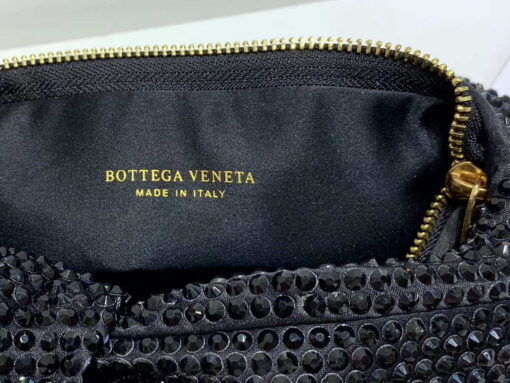 Replica Bottega Veneta BV 651876 mini Jodie Rhinestones Black 8