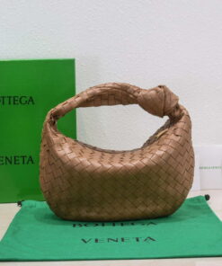 Replica Bottega Veneta BV 690225 Teen Jodie intrecciato leather shoulder bag Brown