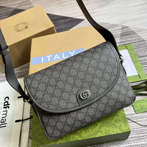 Replica Gucci 724704 Ophidia Messenger Bag Grey 3