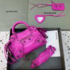 Replica Balenciaga 700940210B Neo Cagole City Handbag in Pink Arena Lambskin 9