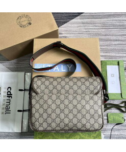 Replica Gucci 760123 GG Messenger Bag Bronw