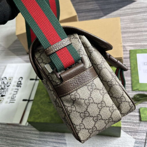 Replica Gucci 760123 GG Messenger Bag Bronw 2