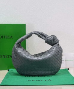 Replica Bottega Veneta BV 690225 Teen Jodie intrecciato leather shoulder bag Dark Gray 2