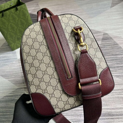 Replica Gucci 724642 Mini GG Canvas Small Duffle Bag Red 2