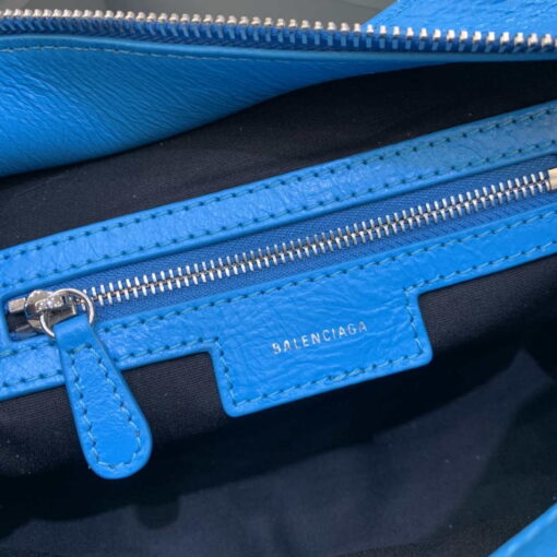 Replica Balenciaga 700940210B Neo Cagole City Handbag in Sky blue Arena Lambskin 7