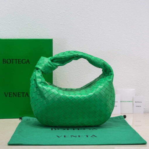 Replica Bottega Veneta BV 690225 Teen Jodie intrecciato leather shoulder bag Green 2