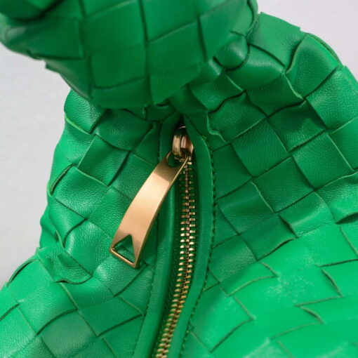 Replica Bottega Veneta BV 690225 Teen Jodie intrecciato leather shoulder bag Green 6