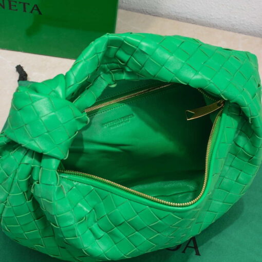 Replica Bottega Veneta BV 690225 Teen Jodie intrecciato leather shoulder bag Green 7