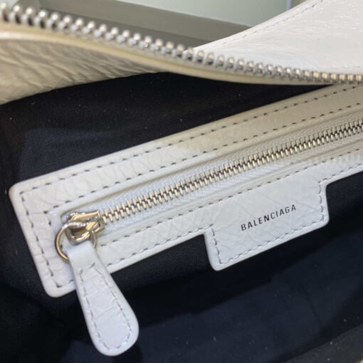 Replica Balenciaga 700940210B Neo Cagole City Handbag in white Arena Lambskin 7