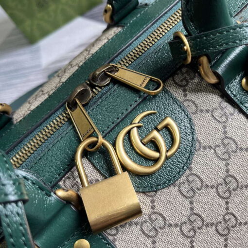 Replica Gucci 724642 Mini GG Canvas Small Duffle Bag Green 4