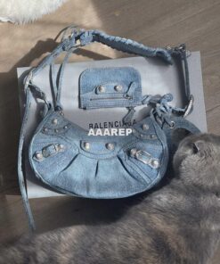 Replica Balenciaga 700940210 Women's Neo Cagole XS Handbag in Denim Blue