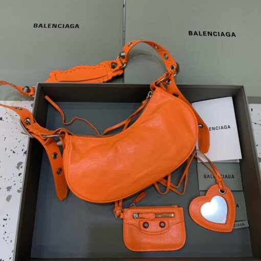 Replica Balenciaga 700940210 Women's Neo Cagole XS Handbag in Orange Arena lambskin 2