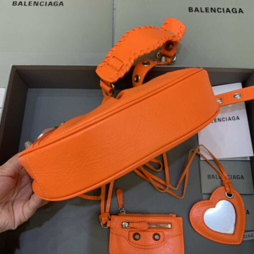 Replica Balenciaga 700940210 Women's Neo Cagole XS Handbag in Orange Arena lambskin 4