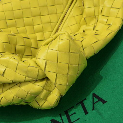 Replica Bottega Veneta BV 690225 Teen Jodie intrecciato leather shoulder bag Lemon Yellow 6