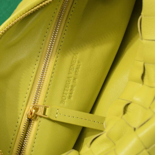 Replica Bottega Veneta BV 690225 Teen Jodie intrecciato leather shoulder bag Lemon Yellow 8