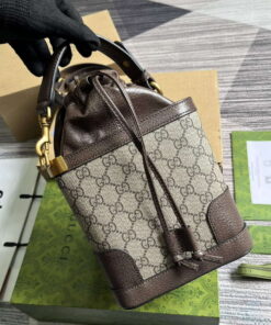 Replica Gucci 752583 Ophidia GG Bucket Bag Brown 2