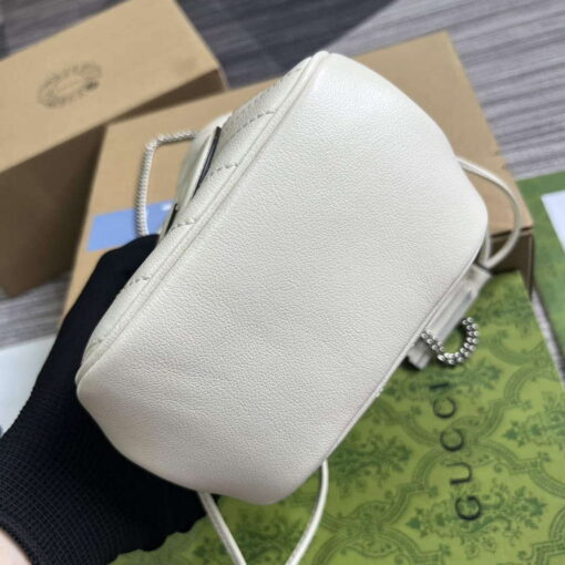 Replica Gucci 760313 Gucci Blondie Mini Bucket Bag White 4