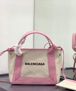 Replica Balenciaga 390346 Women's Navy Xs Tote Bag Pink 2