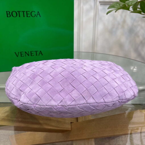 Replica Bottega Veneta BV 690225 Teen Jodie intrecciato suede shoulder bag Purple 4