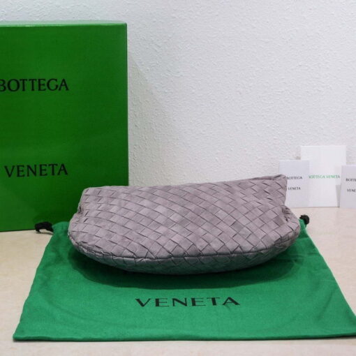 Replica Bottega Veneta BV 690225 Teen Jodie intrecciato suede shoulder bag Drak Purple 8