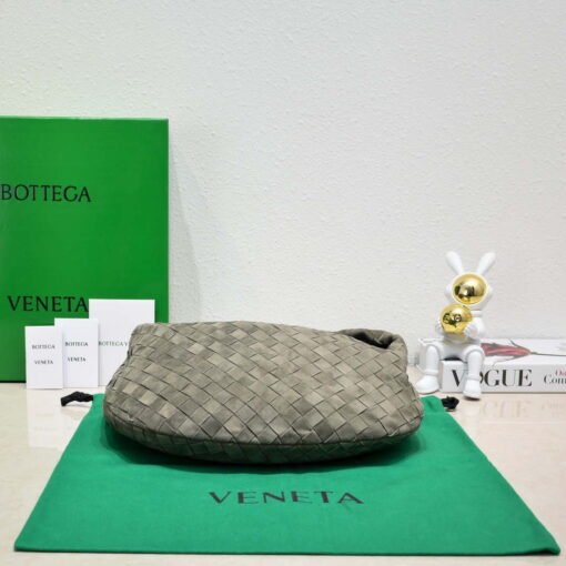 Replica Bottega Veneta BV 690225 Teen Jodie intrecciato suede shoulder bag Dark Green 4