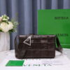 Replica Bottega Veneta BV 690225 Teen Jodie intrecciato suede shoulder bag Dark Green 9