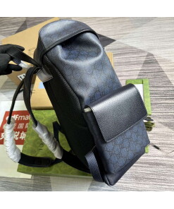 Replica Gucci 598140 Ophidia GG Medium Backpack Blue and black 2