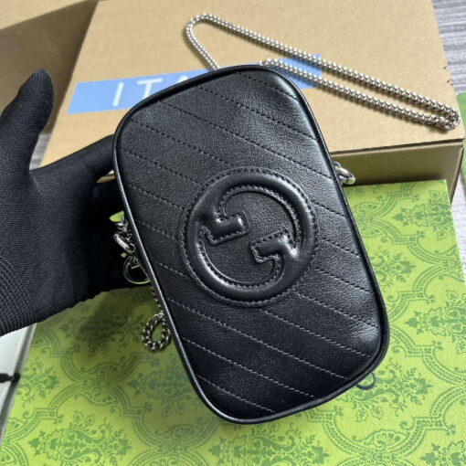 Replica Gucci 760315 Gucci Blondie Mini Bag Black 3