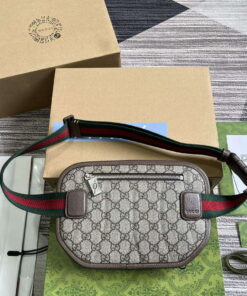 Replica Gucci 760217 GG Belt Bag Brown