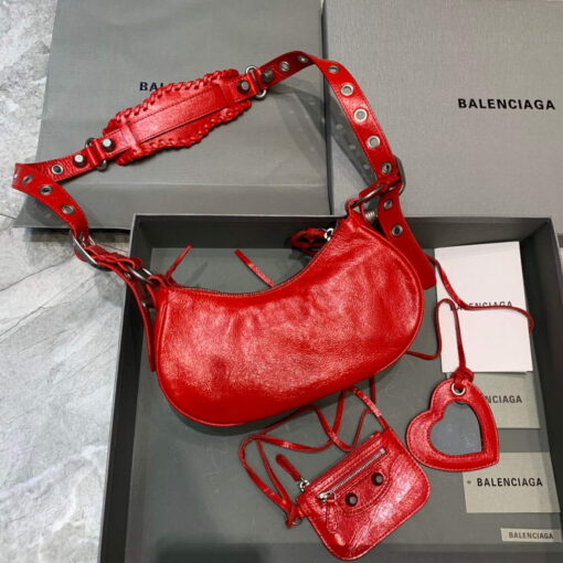 Replica Balenciaga 700940210 Women's Neo Cagole XS Handbag in Red Arena lambskin 2