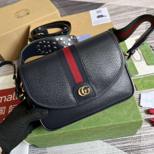 Replica Gucci 722117 Ophidia Mini Gg Shoulder Bag Navy Blue 3