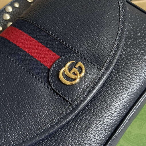 Replica Gucci 722117 Ophidia Mini Gg Shoulder Bag Navy Blue 4