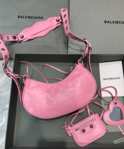 Replica Balenciaga 700940210 Women's Neo Cagole XS Handbag in Pink Arena lambskin 2